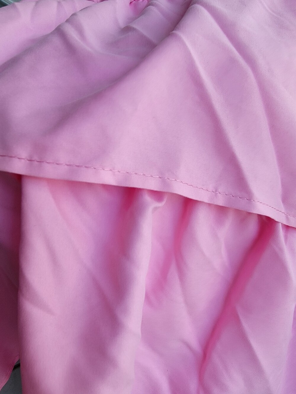 Pink Ruffled Window Curtain Panel-Handmade-New - Picture 7 of 9